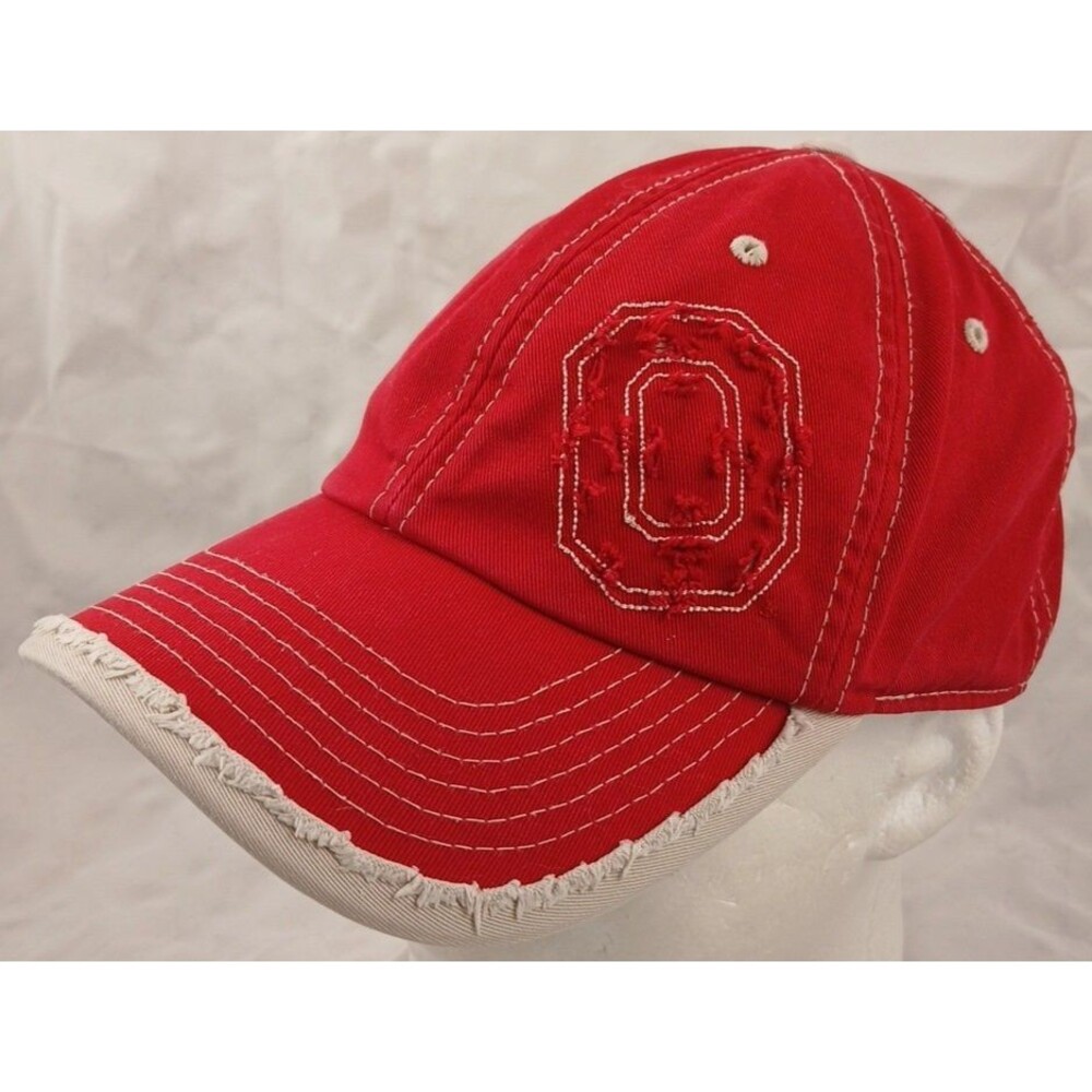 Vintage 1990's Ohio State Buckeyes Distressed Starter Strapback Hat/Cap-NICE!